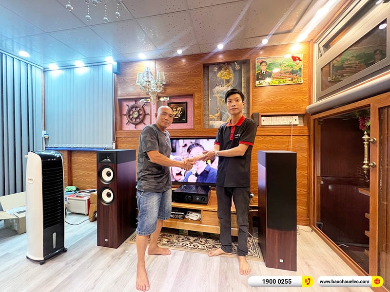 Lắp đặt dàn nghe nhạc JBL 39tr cho anh Viện tại TPHCM (JBL Stage A190, Denon PMA-900HNE) 