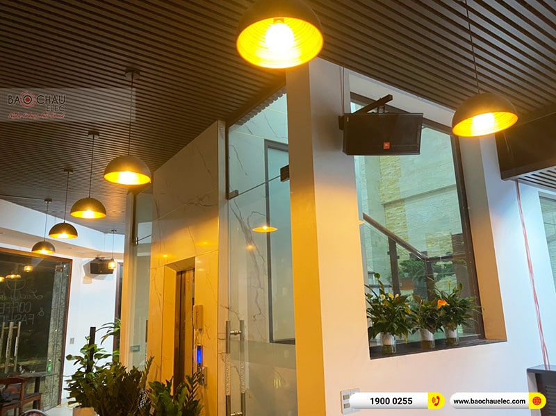 Lắp đặt bộ dàn âm thanh quán coffee anh Việt tại Bắc Ninh (JBL CV1852T, Jarguar RM-506 Gold Bluetooth)