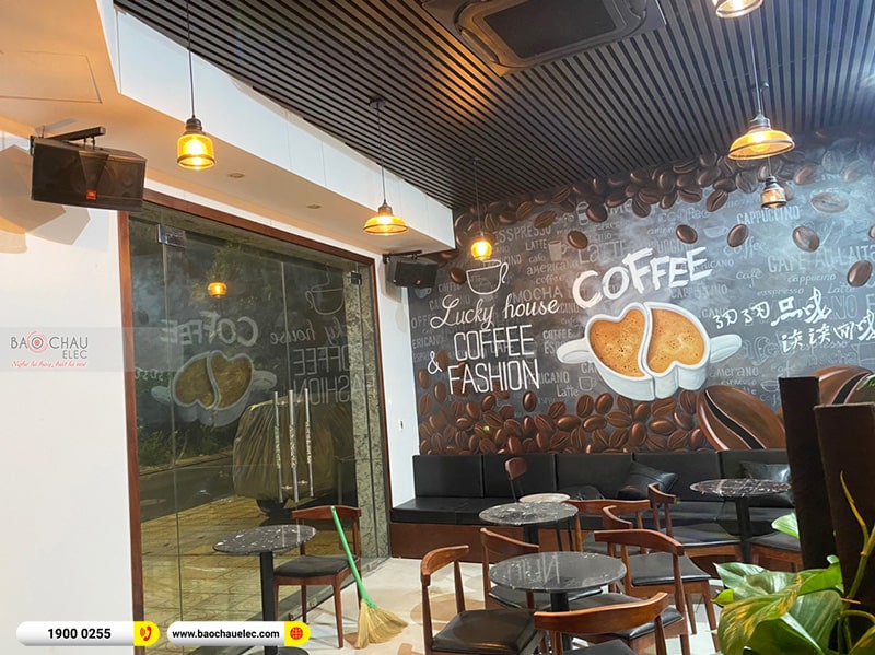 Lắp đặt bộ dàn âm thanh quán coffee anh Việt tại Bắc Ninh (JBL CV1852T, Jarguar RM-506 Gold Bluetooth)