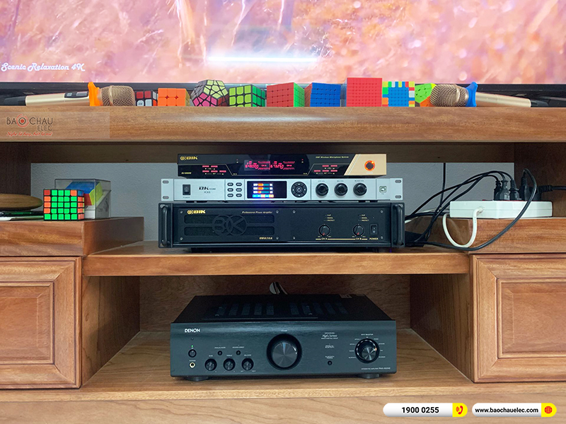 Lắp đặt dàn nghe nhạc trị giá gần 20 triệu cho anh Dũng tại TPHCM (Yamaha NS-F71, Denon PMA-600NE) 