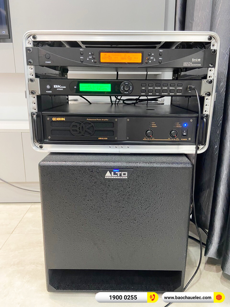 Lắp đặt dàn karaoke trị giá hơn 40 triệu cho anh Hoàng tại TPHCM (Denon DP-R212, VM620A, BKSound KP500, TX212S, UGX12 Plus)