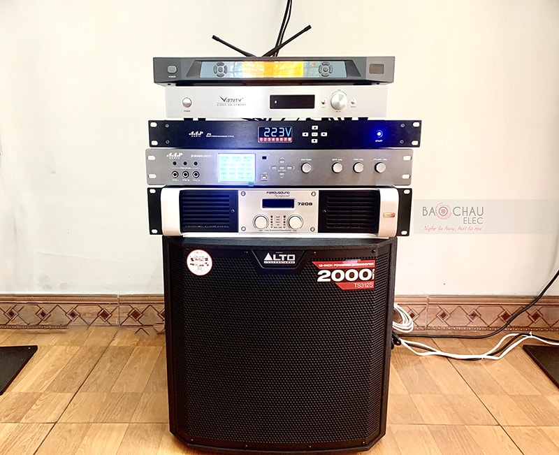 Dàn karaoke cao cấp của gia đình chị Thu h2