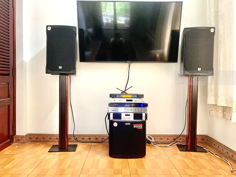 D&agrave;n karaoke cao cấp của gia đ&igrave;nh chị Thu ở Quận 12