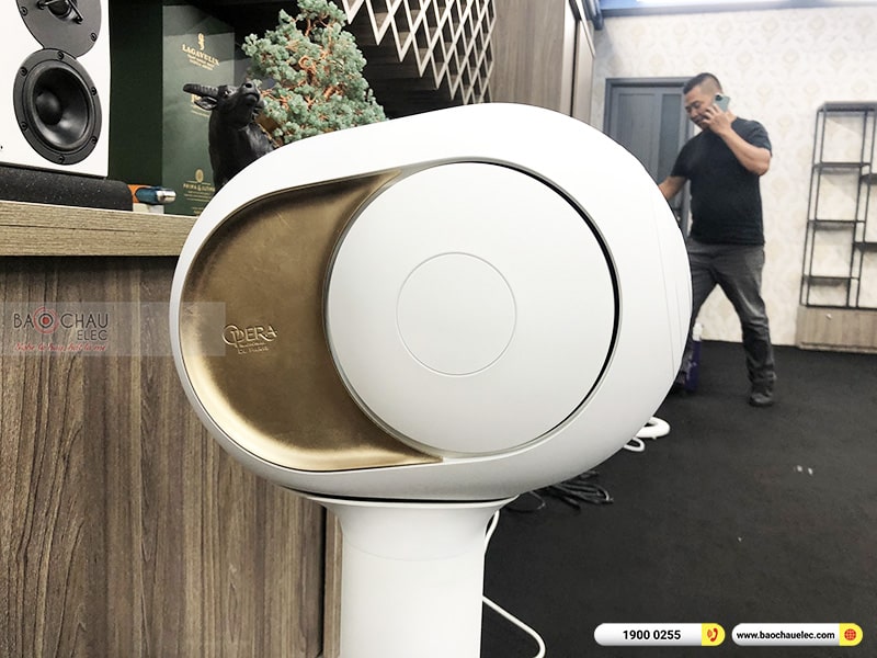 Lắp đặt bộ loa Devialet Phantom I 108DB Opera de paris đẳng cấp cho anh Nhân tại Quận 2 - TPHCM 