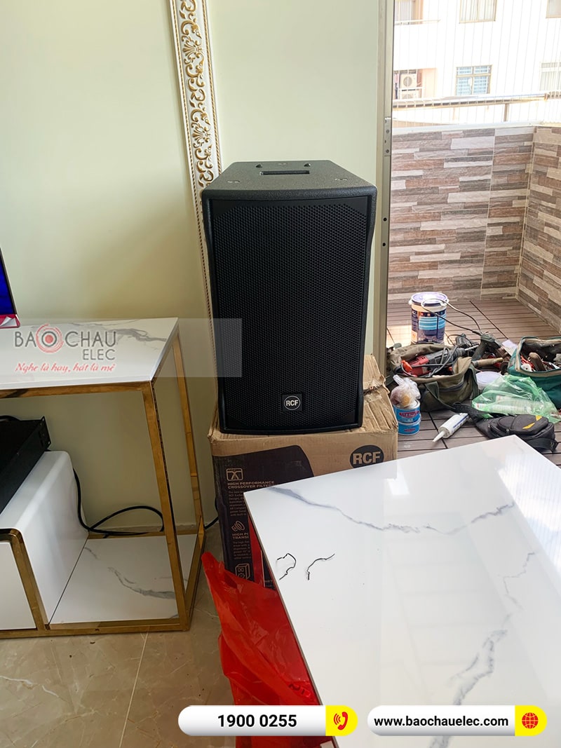Lắp đặt dàn karaoke gia đình chị Ngân