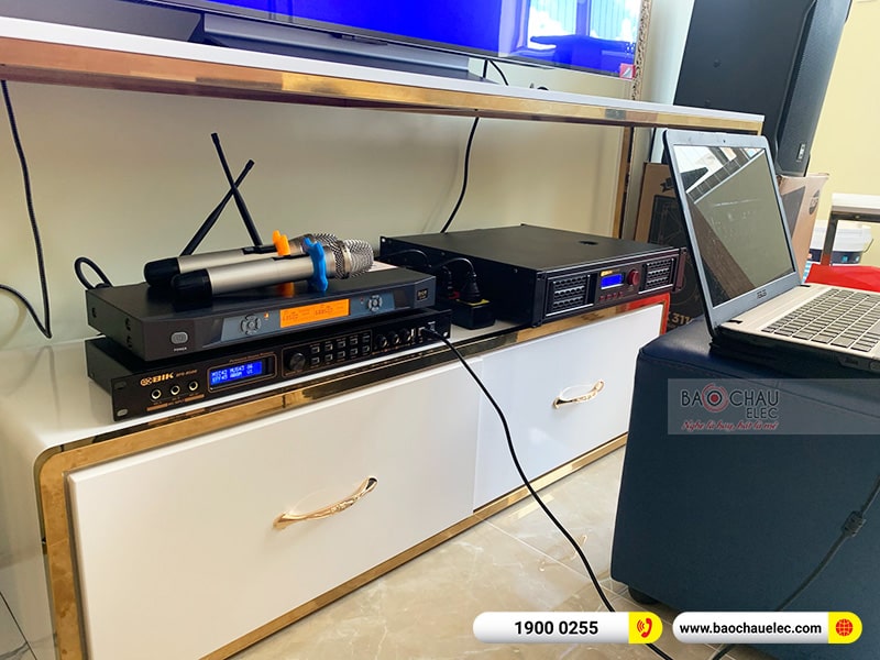 Lắp đặt dàn karaoke gia đình chị Ngân