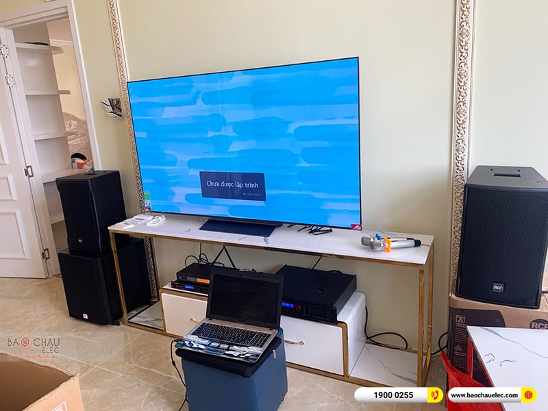 Lắp đặt dàn karaoke gia đình chị Ngân