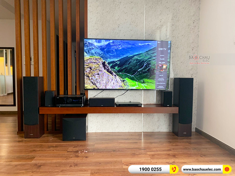 Lắp đặt d&agrave;n nghe nhạc gia đ&igrave;nh anh Hưng tại TPHCM (Yamaha NS-F51, Yamaha NS-P51 Yamaha RX-V4A, NS-SW100) 
