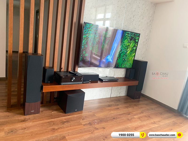 Lắp đặt dàn nghe nhạc gia đình anh Hưng tại TPHCM (Yamaha NS-F51, Yamaha NS-P51 Yamaha RX-V4A, NS-SW100) 