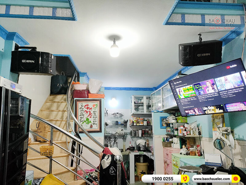 Lắp đặt d&agrave;n karaoke gia đ&igrave;nh chị Trang tại TPHCM