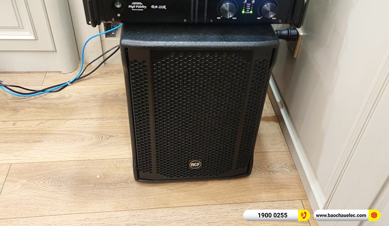 Lắp đặt dàn karaoke trị giá hơn 140 triệu cho chị An tại TPHCM (RCF CMAX 4110, Denon DA-212K, K900II Luxury, 702ASII, VIP6000,…) 