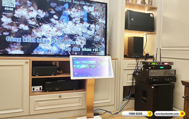 Lắp đặt dàn karaoke trị giá hơn 140 triệu cho chị An tại TPHCM (RCF CMAX 4110, Denon DA-212K, K900II Luxury, 702ASII, VIP6000,…) 