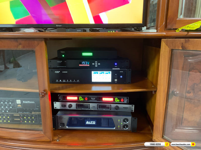 Lắp đặt dàn karaoke RCF hơn 85tr cho chị Hoa ở TPHCM (RCF EMAX 3112 MKII, Alto MP 2500, K9900 II, BCE VIP 6000,...)