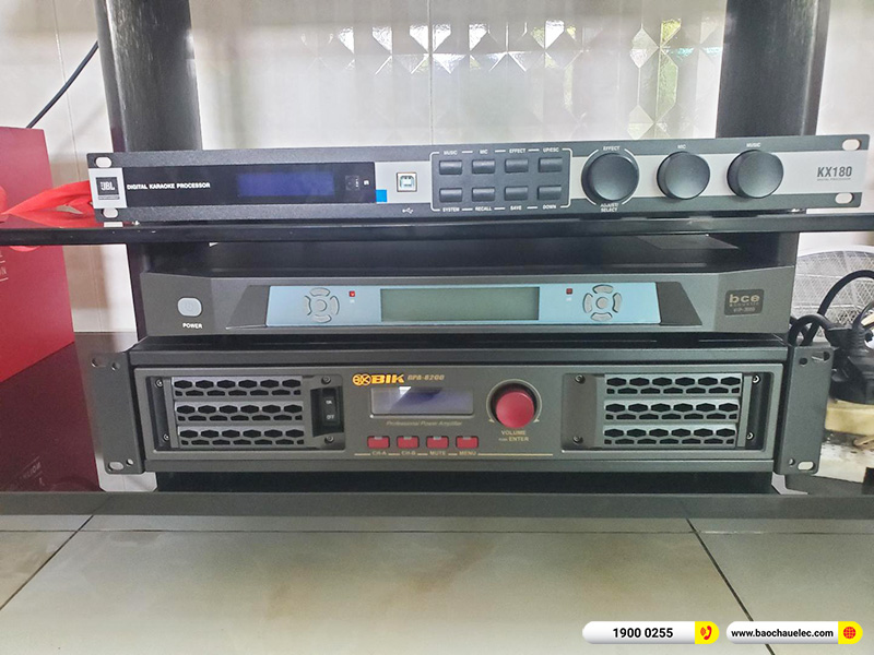 Lắp đặt dàn karaoke trị giá khoảng 50 triệu cho chị Vân tại TPHCM (RCF X-MAX 10, BPA-8200, KX180A, BCE VIP3000) 
