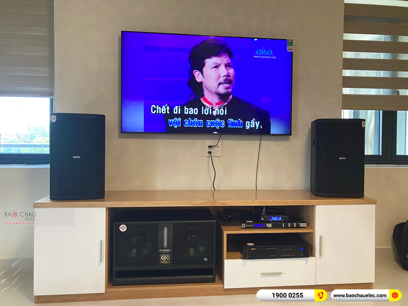 Lắp đặt dàn karaoke gia đình anh Lập tại Bình Dương 