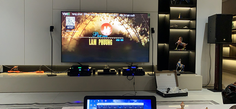 Lắp đặt dàn karaoke trị giá gần 200 triệu cho anh Quý tại TPHCM 