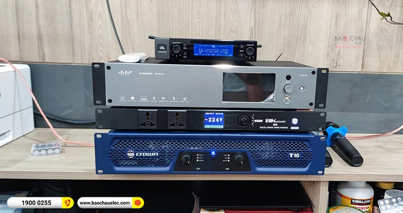 Lắp đặt dàn karaoke gia đình anh Thức