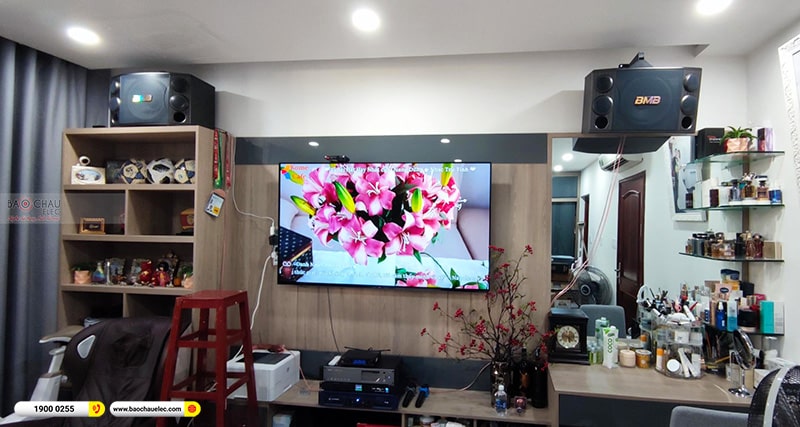Lắp đặt dàn karaoke gia đình anh Thức