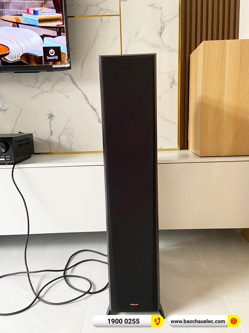 Lắp đặt dàn nghe nhạc trị giá gần 50 triệu cho anh Thọ tại TPHCM (Klipsch RP-6000F II, Denon DRA-800H, Klipsch R121SW)