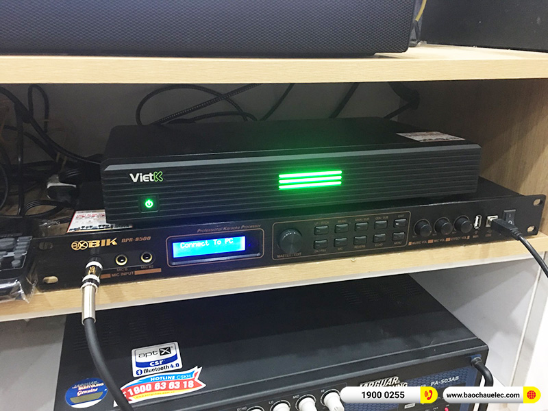 Lắp đặt dàn karaoke trị giá gần 30 triệu cho chú Thắng tại TPHCM (BIK BJ-S768, BPR-8500, 4K Plus 4TB)
