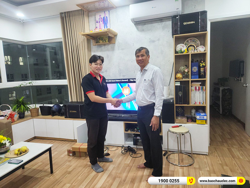 Lắp đặt dàn karaoke trị giá gần 30 triệu cho chú Thắng tại TPHCM (BIK BJ-S768, BPR-8500, 4K Plus 4TB)