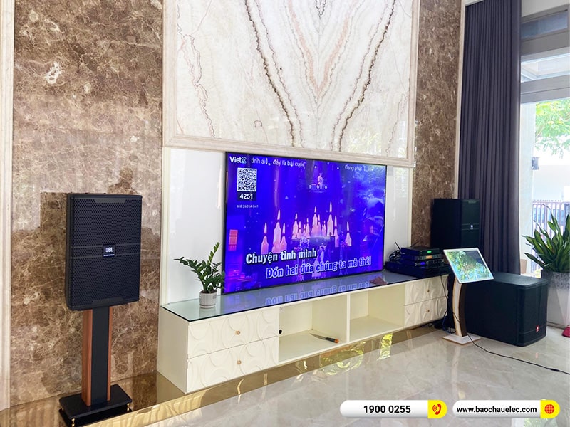 Lắp đặt dàn karaoke trị giá hơn 100 triệu cho anh Bảo tại TPHCM (JBL KP4012 G2, VM830A, KX180A, CV18S, VIP3000, 4K Plus 4TB, Màn 22inch)