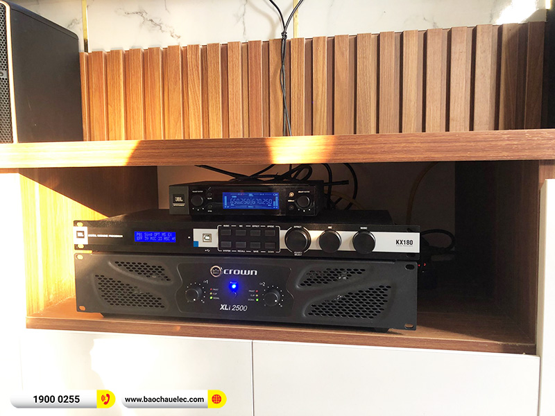 Lắp đặt dàn karaoke trị giá hơn 50 triệu cho anh Đức tại Hà Nội (JBL Pasion 10, Crown Xli2500, KX180A, JBL A100P, JBL VM200) 