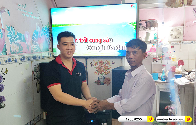 Lắp đặt d&agrave;n karaoke trị gi&aacute; hơn 30tr cho anh Khải tại TPHCM (Denon DP-R212, VM620A, KX180A, BJ-U550) 