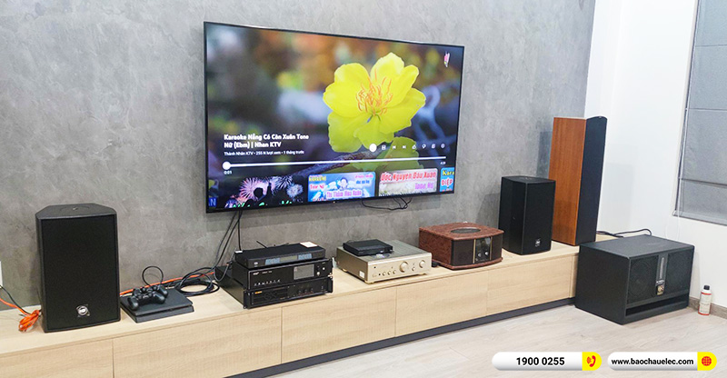 Lắp đặt dàn karaoke trị giá hơn 90 triệu cho chị Hoan tại TPHCM (RCF C3110-126, VM830A, K9900II Luxury, BJ-W66 Plus, BCE VIP3000)