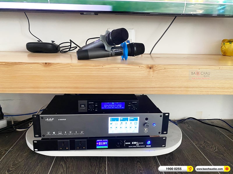 Dàn karaoke, loa di động gia đình anh Toàn