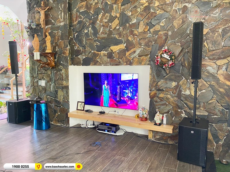 Dàn karaoke, loa di động gia đình anh Toàn