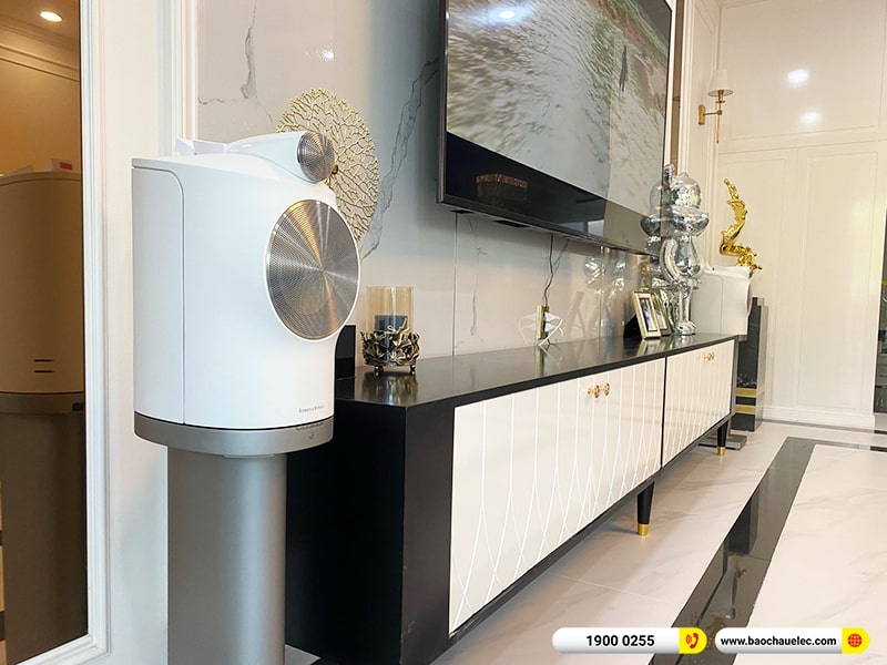 Lắp đặt cặp loa nghe nhạc B&W Formation Duo trị giá hơn 110 triệu cho anh Nhi tại TPHCM 