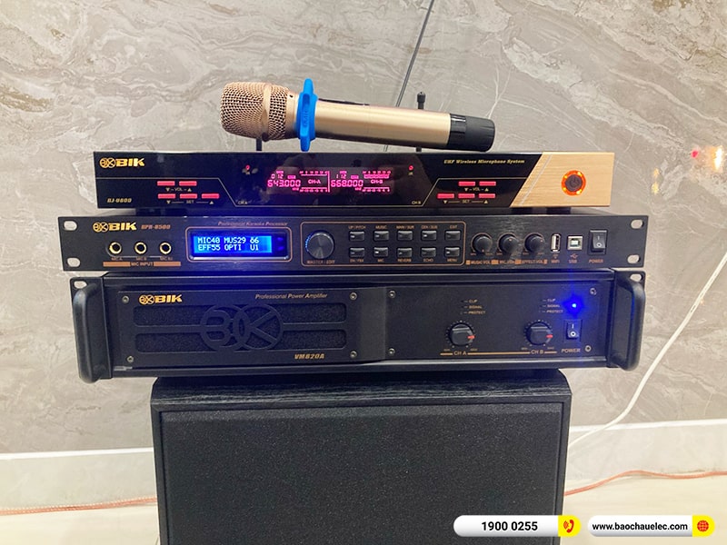 Lắp đặt dàn karaoke trị giá gần 50 triệu cho anh Huy tại TPHCM (BIK BSP 412II, VM820A, BPR-8500, BJ-W25A, BJ-U600)