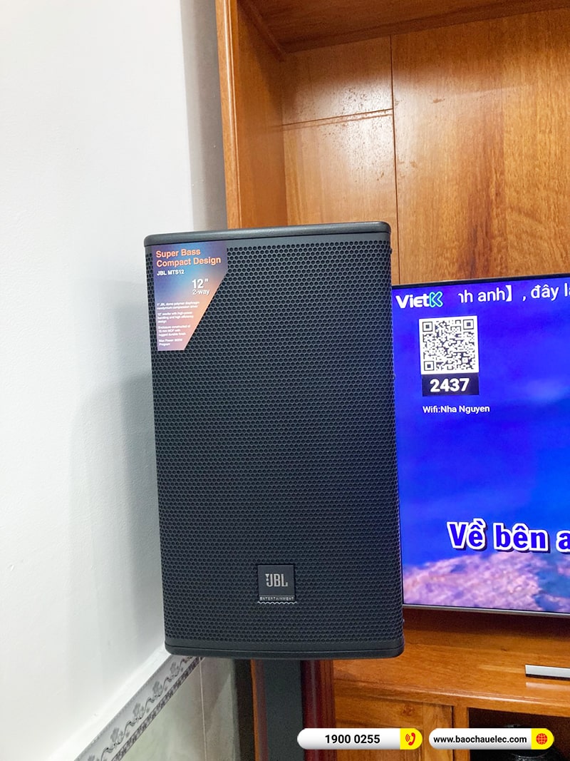 Lắp đặt d&agrave;n karaoke trị gi&aacute; gần 70 triệu cho anh Nh&atilde; tại TPHCM (JBL MTS12, VM830A, BPR-5600, BJ-W88 Plus, BJ-U500, 4K Plus 4TB) 