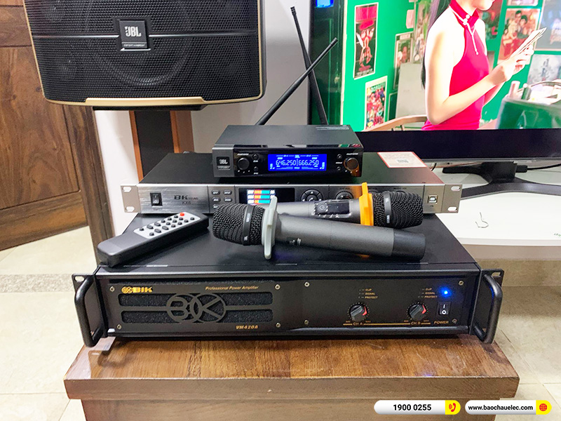 Lắp đặt dàn karaoke trị giá hơn 30 triệu cho anh Phong tại TPHCM (JBL Pasion 10, VM420A, BKSound KX6, JBL VM200) 