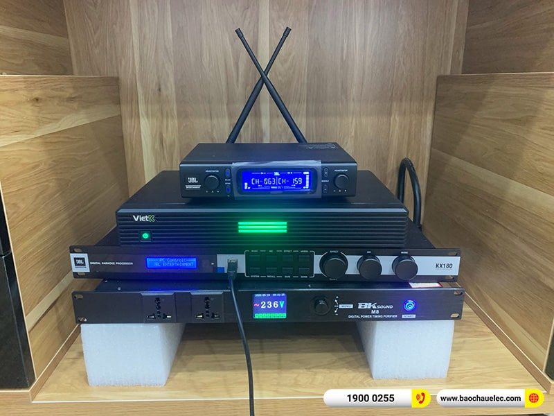Lắp đặt dàn karaoke trị giá hơn 70 triệu cho anh Sơn tại Lâm Đồng (Alto TS412, KX180A, TS312S, VM300, 4K Plus 4TB, Màn 21.5 inch,…) 