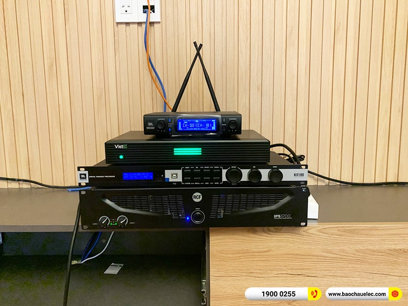 Lắp đặt dàn karaoke trị giá gần 130 triệu cho anh Chiến tại Hà Nội (RCF C3110-126, IPS 3700, KX180A, HTS12, VM300, 4K Plus 4TB, Màn 22inch) 