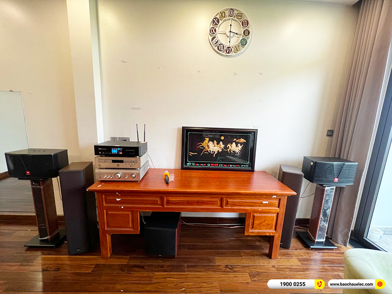 Lắp đặt dàn karaoke trị giá gần 30 triệu cho anh Thành tại TPHCM (JBL CV1852T, BKSound DKA 5500, JBL A100P) 