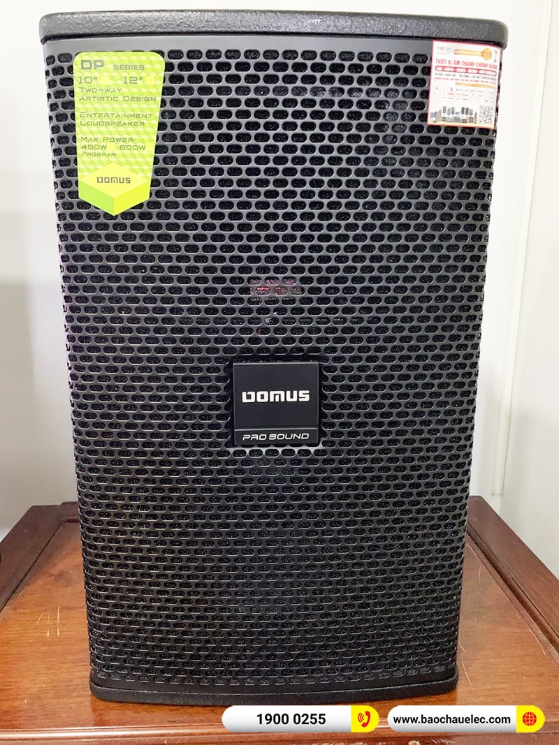 Lắp đặt dàn karaoke Domus 24tr cho chị Tình tại TPHCM (Domus DP6100 Max, VM420A, SW312C, BCE UGX12) 
