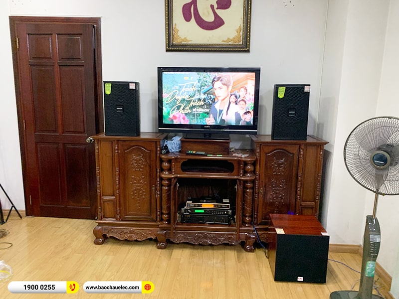 Lắp đặt dàn karaoke Domus 24tr cho chị Tình tại TPHCM (Domus DP6100 Max, VM420A, SW312C, BCE UGX12) 