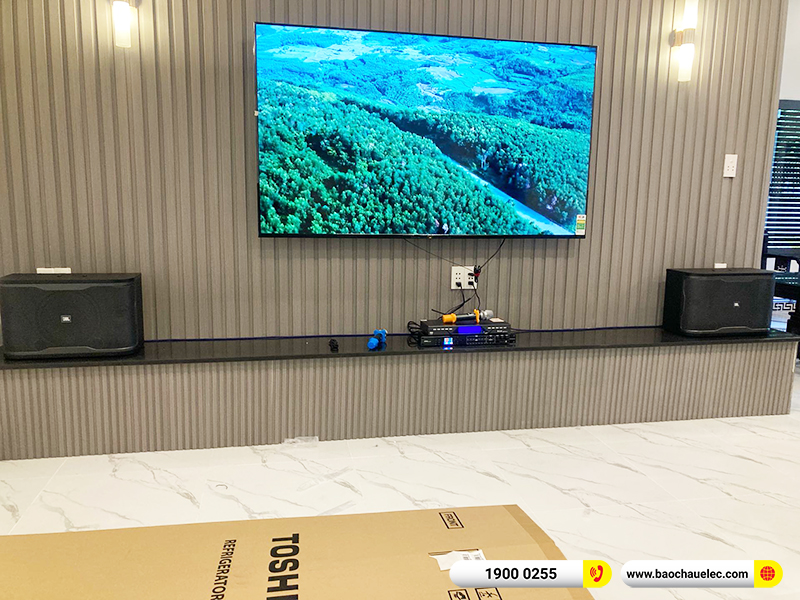 Lắp đặt dàn karaoke trị giá gần 20 triệu cho cô Hòa tại TPHCM (JBL RM210, BKSound DSP-9000 Plus, U900 Plus X)