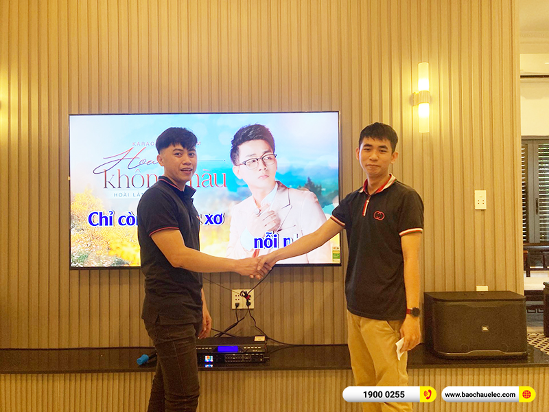 Lắp đặt dàn karaoke trị giá gần 20 triệu cho cô Hòa tại TPHCM (JBL RM210, BKSound DSP-9000 Plus, U900 Plus X)