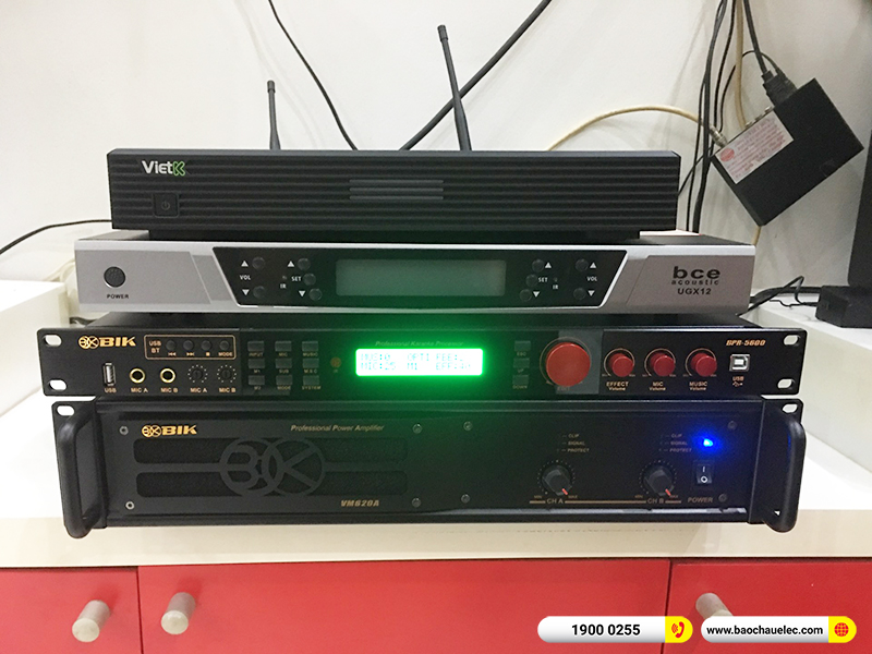 Lắp đặt dàn karaoke trị giá hơn 60 triệu cho anh Hiển tại TPHCM (BMB CSS 1212SE, VM620A, BPR-5600, SW612C, UGX12, 4K Plus 4TB) 