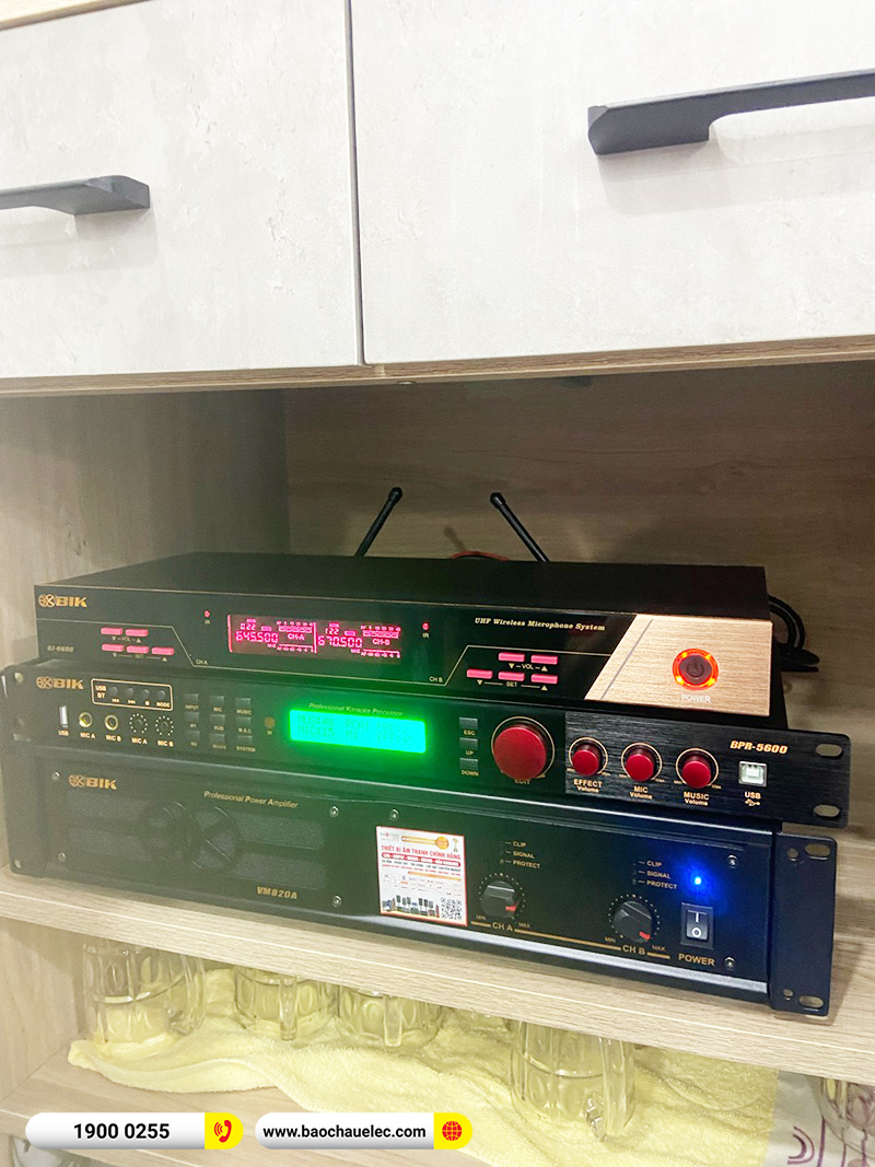 Lắp đặt dàn karaoke trị giá hơn 40 triệu cho anh Hiền tại TPHCM (JBL XS10, VM820A, BPR-5600, BJ-U600) 