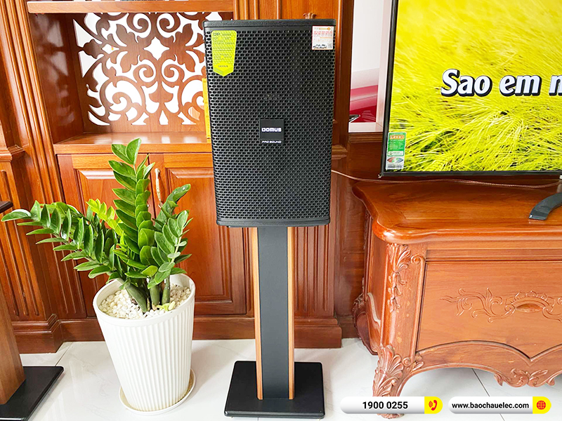 Lắp đặt dàn karaoke trị giá hơn 20 triệu cho anh Thành tại TPHCM (Domus DP6100 Max, BKSound DKA 6500, BKSound SW312) 