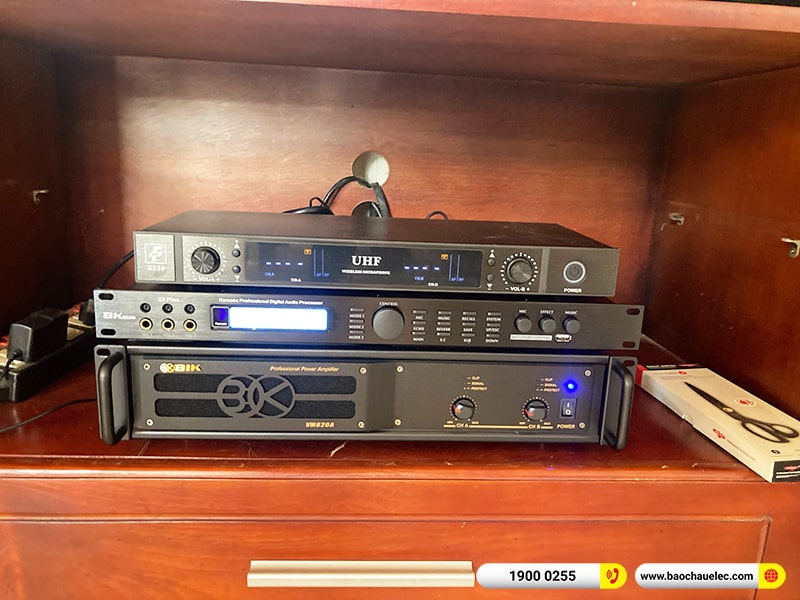 Lắp đặt dàn karaoke trị giá khoảng 30 triệu cho anh Dũng tại TPHCM (Denon DP-R212, VM620A, BKsound X5 Plus, SW512B) 