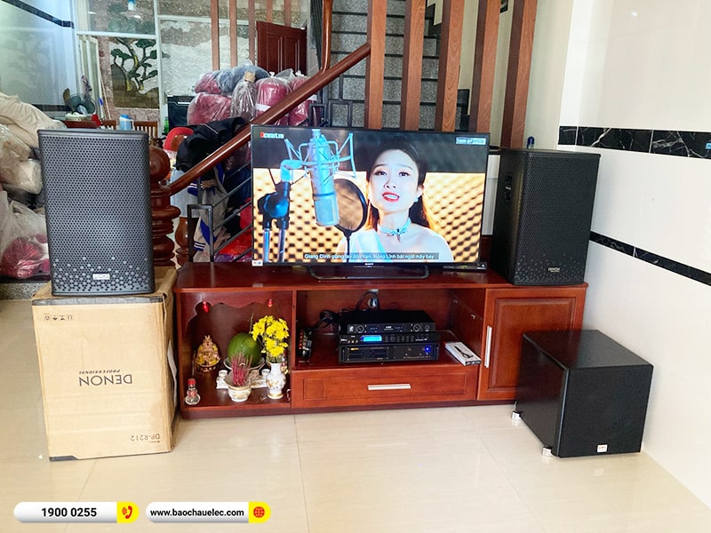 Lắp đặt dàn karaoke trị giá khoảng 30 triệu cho anh Dũng tại TPHCM (Denon DP-R212, VM620A, BKsound X5 Plus, SW512B) 