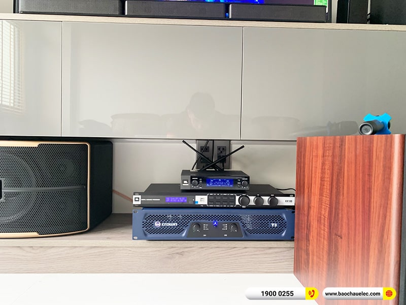 Lắp đặt dàn karaoke trị giá hơn 50 triệu cho anh Trí tại TPHCM (JBL Pasion 10, Crown T3, KX180A, JBL A120P, JBL VM200) 