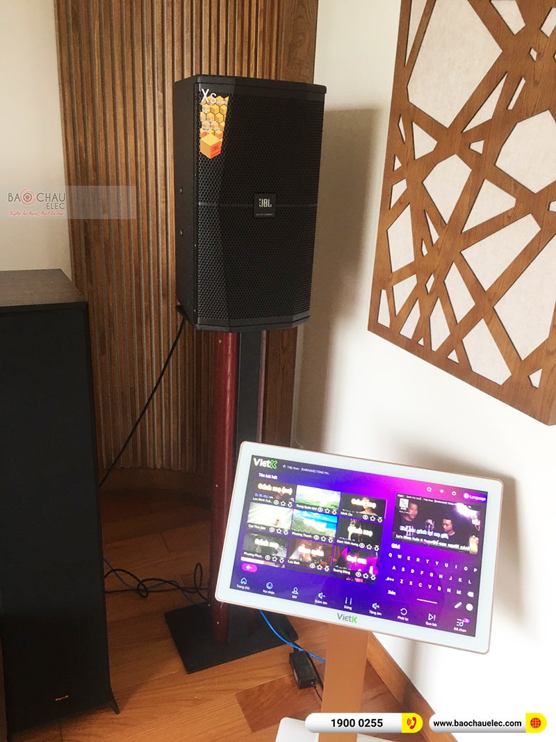 Lắp đặt d&agrave;n karaoke trị gi&aacute; gần 90 triệu cho anh Vinh tại TPHCM (JBL XS10, Crown T5, KX180A, JBL A120P, VM200, 4K Plus 4TB, M&agrave;n 22inch) 