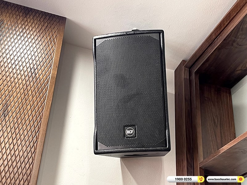 Lắp đặt dàn karaoke RCF 120tr cho anh Ý tại Hà Nội (RCF EMAX 3110 MK2, VM640A, BPA-6200, KX180A, W66 Plus, WB-5000S,…)